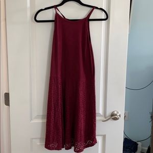 Cranberry red dress